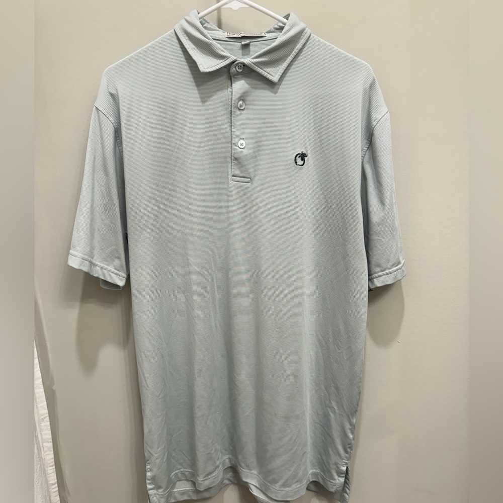 Peach State Pride Striped Polo - Mint Green
